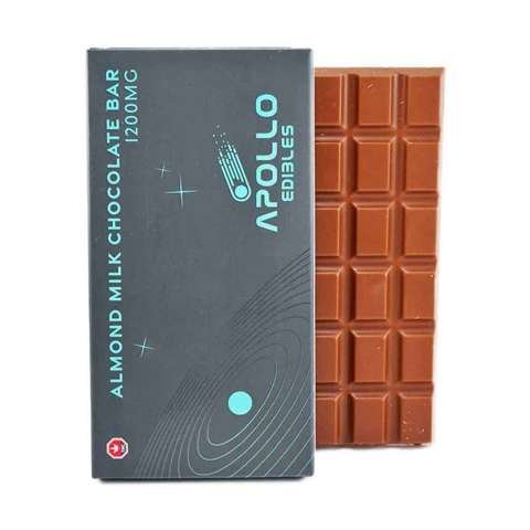 Apollo Edible Chocolates – Almond Milk Chocolate Bar – 1200MG THC
