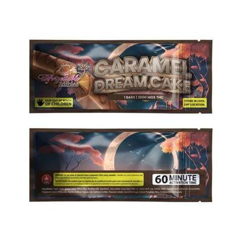 Unforgettable Edibles – Caramel Dream Cake – 2000MG THC