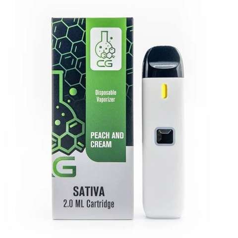 CG Extracts Premium Concentrates Disposable Pen – Peaches & Cream 2ML