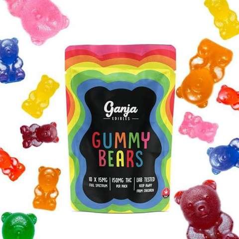 Ganja Edibles – Ganja Bears 150mg THC