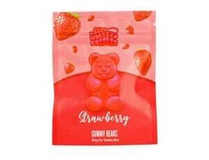 Get Wrecked Edibles – Strawberry Gummy Bears 300mg THC