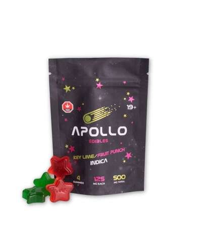 Apollo Edibles – Key Lime/Fruit Punch Shooting Stars 500mg THC Indica