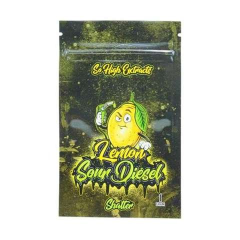 So High Extracts Premium Shatter – Lemon Sour Diesel