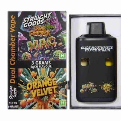 Straight Goods – Dual Chamber Vape – Mac + Orange Velvet (3 Grams + 3 Grams)