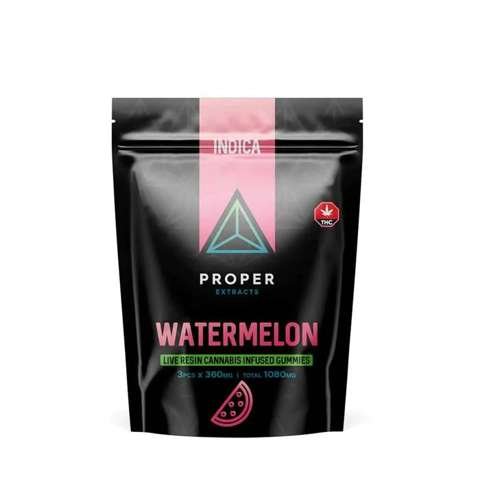 Proper Extracts Edibles – Triangles 1080mg Live Resin Gummies – Watermelon