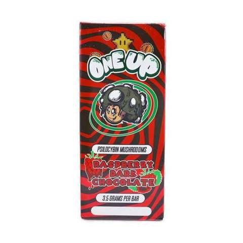 One Up – Psilocybin Mushrooms Chocolate Bar – Raspberry Dark Chocolate 3.5g