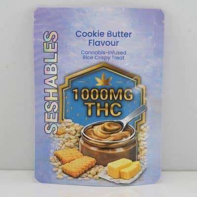 Seshables Rice Crispy – Cookie Butter 1000mg THC
