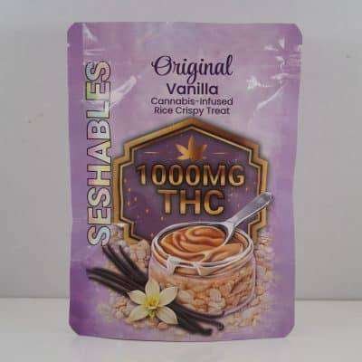 Seshables Rice Crispy – Original Vanilla 1000mg THC