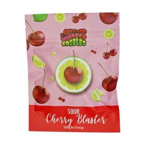 Get Wrecked Edibles – Sour Cherry Blaster 300mg THC