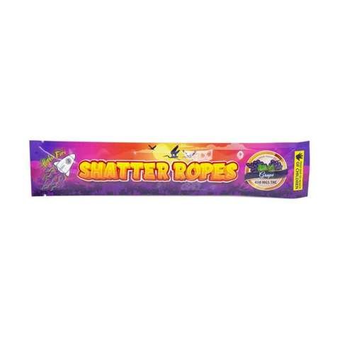 Higher Fire Extracts – Shatter Ropes – Grape 650MG THC