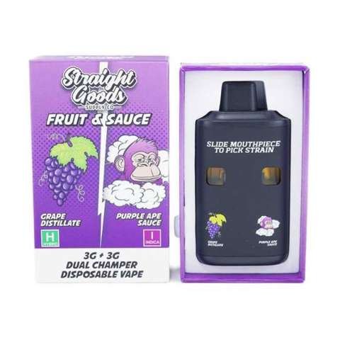 Straight Goods – Dual Chamber Vape – Grape + Purple Ape (3G + 3G)