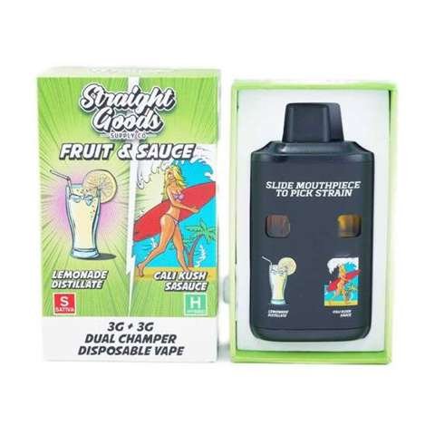 Straight Goods – Dual Chamber Vape – Lemonade + Cali Kush (3G + 3G)
