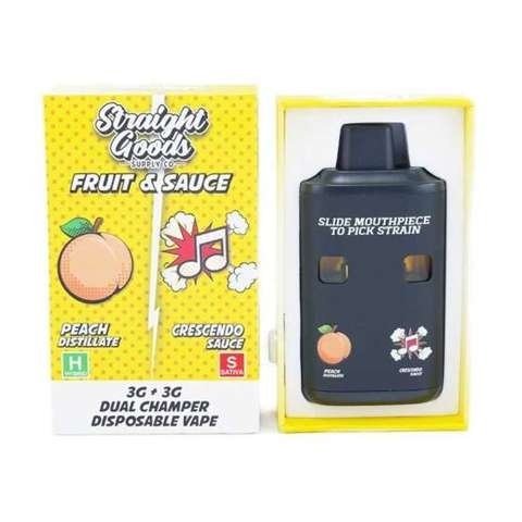 Straight Goods – Dual Chamber Vape – Peach + Crescendo (3G + 3G)