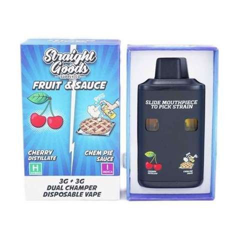 Straight Goods – Dual Chamber Vape – Cherry + Chem Pie (3G + 3G)