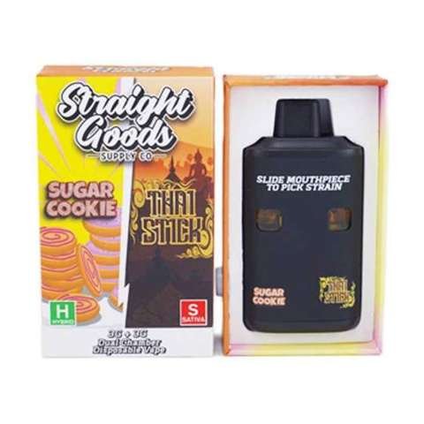 Straight Goods – Dual Chamber Vape – Sugar Cookies + Thai Stick (3G + 3G)