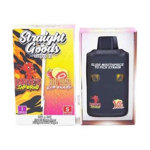 Straight Goods – Dual Chamber Vape – Dante’s Inferno + Strawberry Lemonade (3G + 3G)