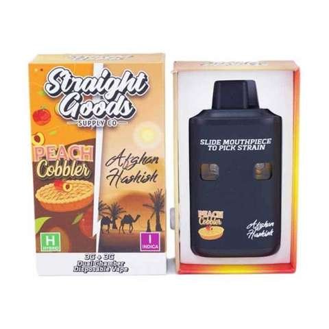 Straight Goods – Dual Chamber Vape – Peach Cobbler + Afghan Hashish (3G + 3G)