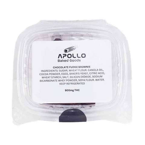 Apollo Baked Goods – Chocolate Fudge Brownie – 900mg THC