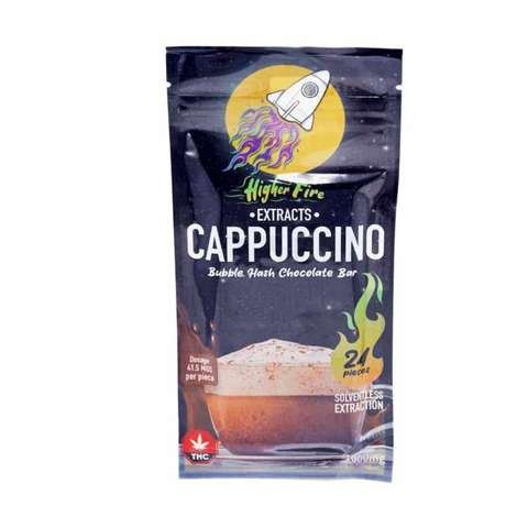 Higher Fire Extracts – Bubble Hash Chocolate Bar – Cappuccino 1000mg THC