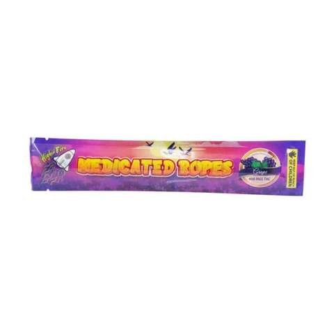 Higher Fire Extracts – Medicated Ropes – Grape 400MG THC