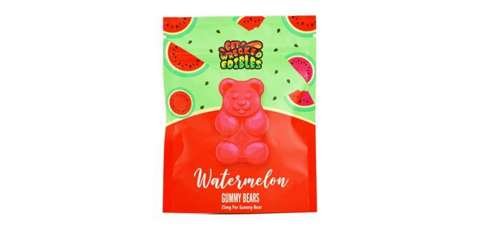 Get Wrecked Edibles – Watermelon Gummy Bears 300mg THC
