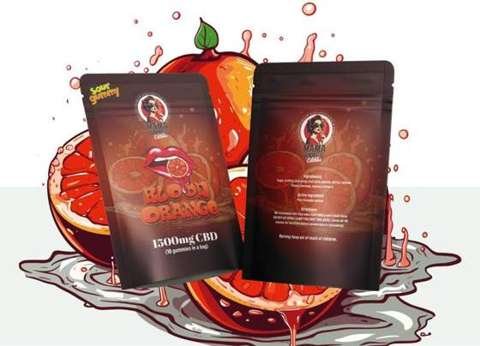 Mama Anne’s Edibles – Blood Orange Gummy – 1500mg CBD