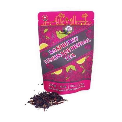 Sky High Tea – Raspberry Lemonade Herbal Tea – 250mg THC + 50mg CBD
