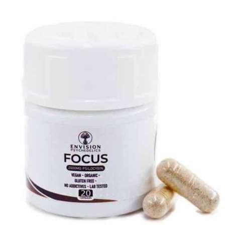 ENVISION™️ FOCUS – Microdose Capsules 2000mg Psilocybin