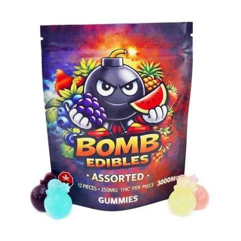 Bomb Edibles – 3000mg THC Gummies – Assorted