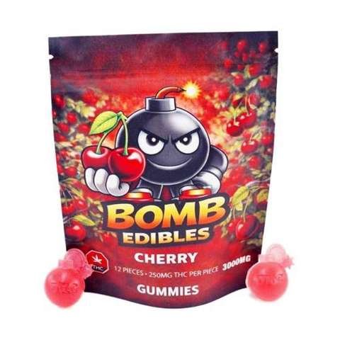 Bomb Edibles – 3000mg THC Gummies – Cherry