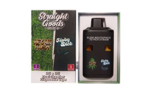 Straight Goods – Dual Chamber Vape – Afghan Kush + Moby Dick (3G + 3G)