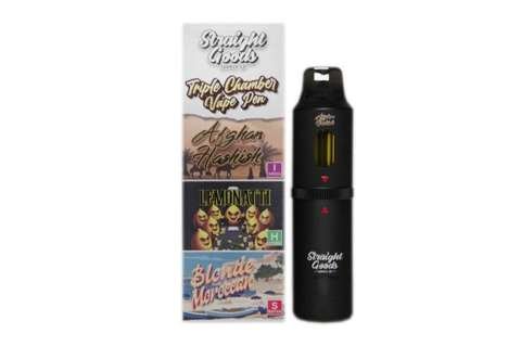 Straight Goods – Triple Chamber Vape – Afghan Hashish + Lemonatti + Blonde Moroccan (3 Grams + 3 Grams + 3 Gram)