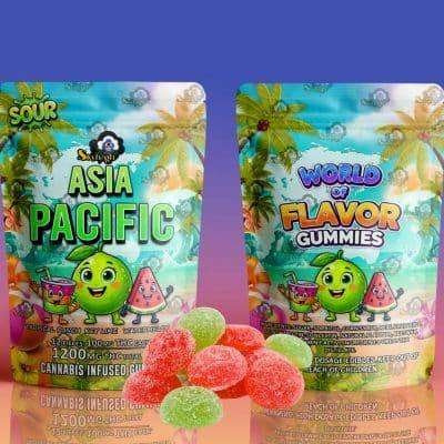 Sky High Edibles – World of Flavor Gummies – Asia Pacific (1200mg THC)
