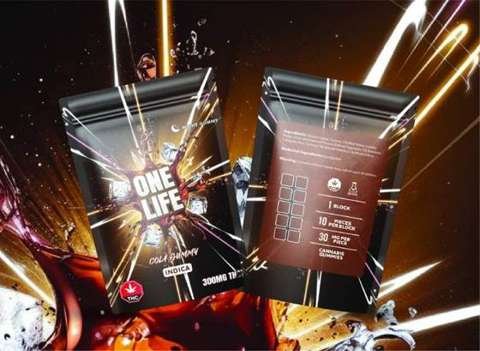 One Life Edibles – Cola Gummy – 300mg THC (Indica)