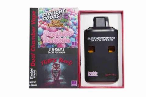 Straight Goods – Dual Chamber Vape –  Double Bubble + Tigers Blood (3 Grams + 3 Grams)