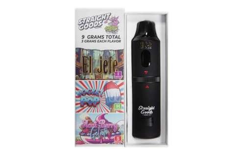 Straight Goods – Triple Chamber Vape – El Jefe + Rocket Pops + Acai Berry Gelato (3 Grams + 3 Grams + 3 Gram)