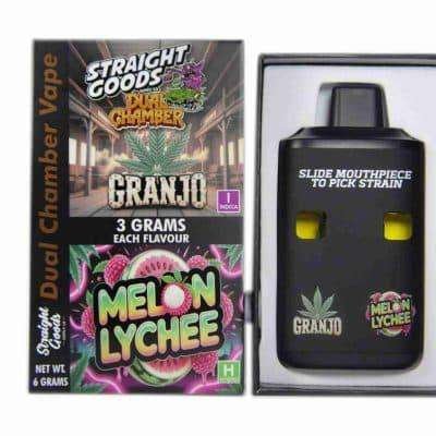 Straight Goods – Dual Chamber Vape – Granjo + Melon Lychee (3 Grams + 3 Grams)