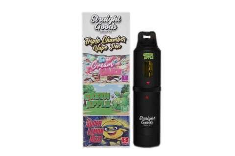 Straight Goods – Triple Chamber Vape – Ice Cream Cake + Green Apple + Super Lemon Haze (3 Grams + 3 Grams + 3 Gram)
