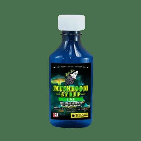 Higher Fire Extracts – Mushroom Syrup – Lime 3000mg Psilocybin