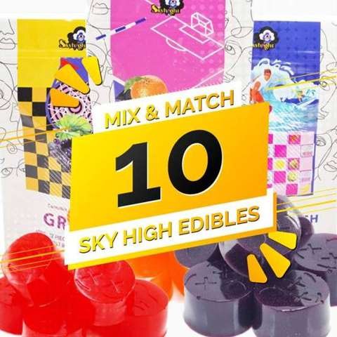 Sky High Edibles – Mix and Match – 10 Pack