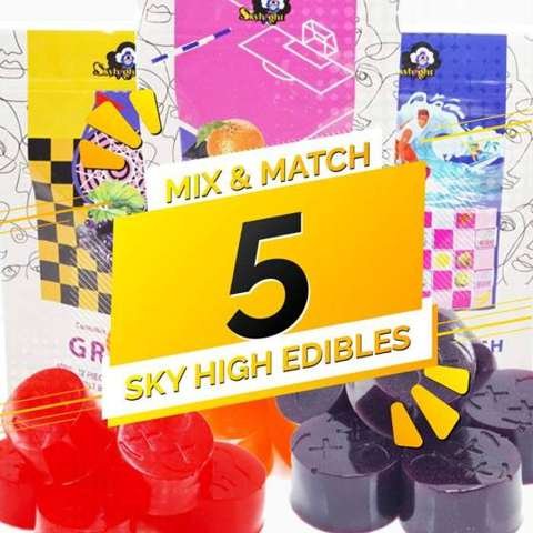 Sky High Edibles – Mix and Match – 5 Pack
