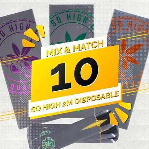 So High Extracts Disposable 2ML – Mix and Match 10