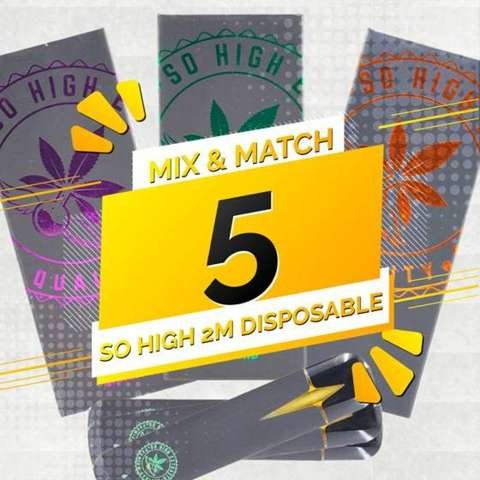 So High Extracts Disposable 2ML – Mix and Match 5