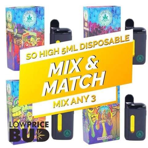So High Extracts Disposable 5ML – Mix and Match 3