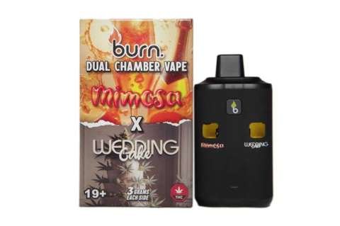 Burn Extracts – Dual Chamber Disposable Vape – Mimosa + Wedding Cake (3G +3G)
