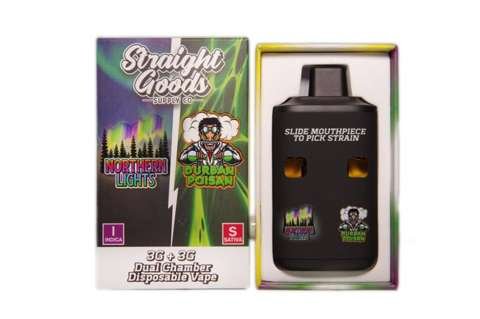 Straight Goods – Dual Chamber Vape – Northern Lights + Durban Poison (3G + 3G)