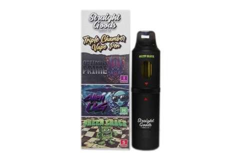Straight Goods – Triple Chamber Vape – Optimus Prime + Alien OG + Green Crack (3 Grams + 3 Grams + 3 Gram)