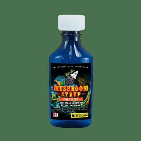 Higher Fire Extracts – Mushroom Syrup – Orange 3000mg Psilocybin