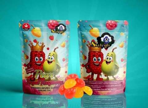 Sky High Edibles – Pear + Royal Raspberry Gummy 3000mg THC