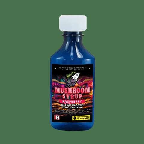 Higher Fire Extracts – Mushroom Syrup – Raspberry 3000mg Psilocybin